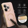 Phone Case For Realme GT Neo6 SE 5G/GT Neo6 5G/GT 6T 5G/GT 6 5G Carbon Fiber Textured Electroplated TPU Back Cover
