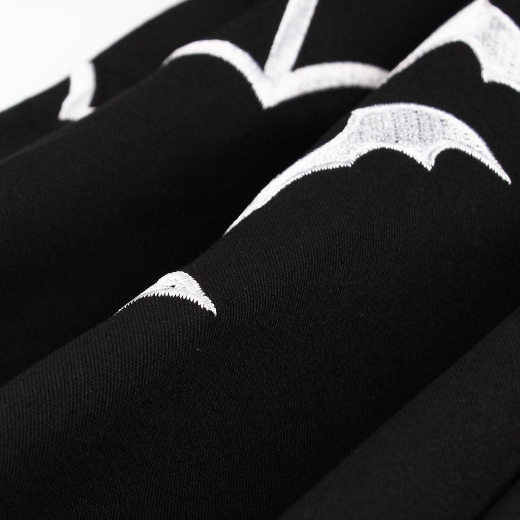 Женское свободное платье на Хэллоуин с вышивкой «Летучая мышь» для косплея, праздничная одежда черного цвета, платья больших размеров от XL до 5XL