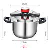 Скороварка из нержавеющей стали 304, многофункциональная, 5 л, 9 л, 3-ступенчатая, с ограничением давления, взрывозащищенная, быстрое приготовление пищи