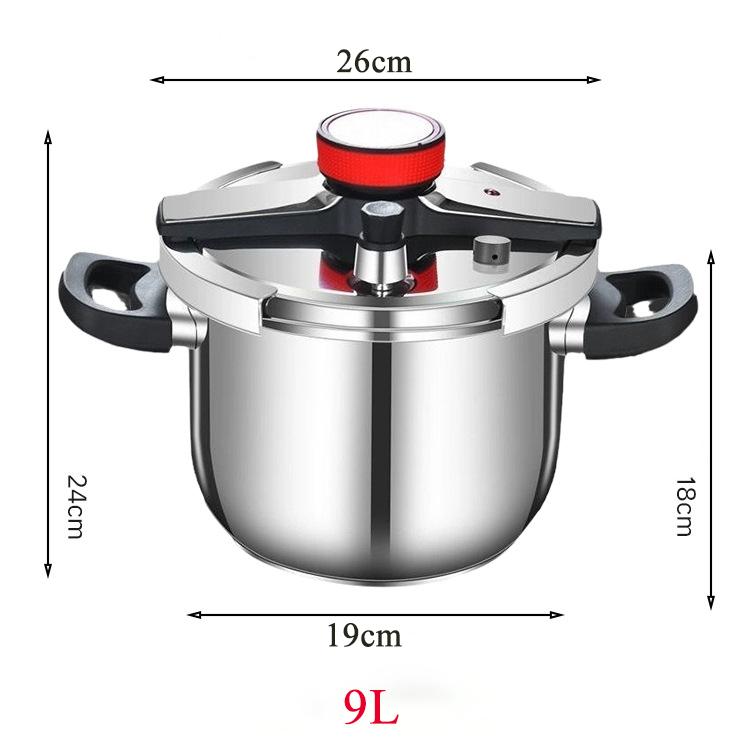 Скороварка из нержавеющей стали 304, многофункциональная, 5 л, 9 л, 3-ступенчатая, с ограничением давления, взрывозащищенная, быстрое приготовление пищи