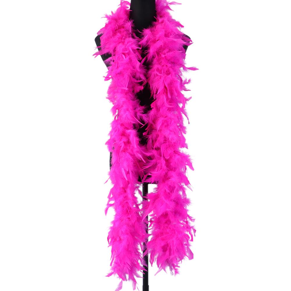 DIY 40G 60g 90G Pink Turkey Feather Boas 2Yards Plumas Trim Boa Crafts Sewing Clothes Party Dress Scarf/Shwal Chandelle-Feather-Boa