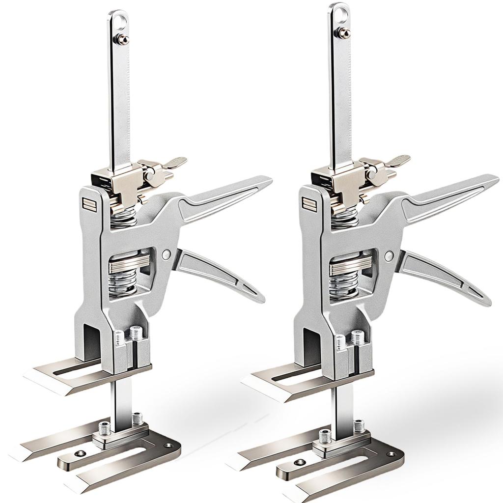 Kilogorge Tool Jack All Set of 200kg Load Height Adjuster with Ruler for Fine Mini Jack Arm Elevator for and Tile Installation Stand, Metal, 2,