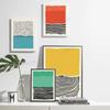Минималистский современный геометрический художественный постер середины века и принт на холсте, настенные художественные картины для гостиной, домашний декор