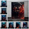 Dark Fantasy Magic Wild Animal Prints Poster Canvas Painting Hd Modern Wall Art Pictures For Living Room Bedroom Home Decoration
