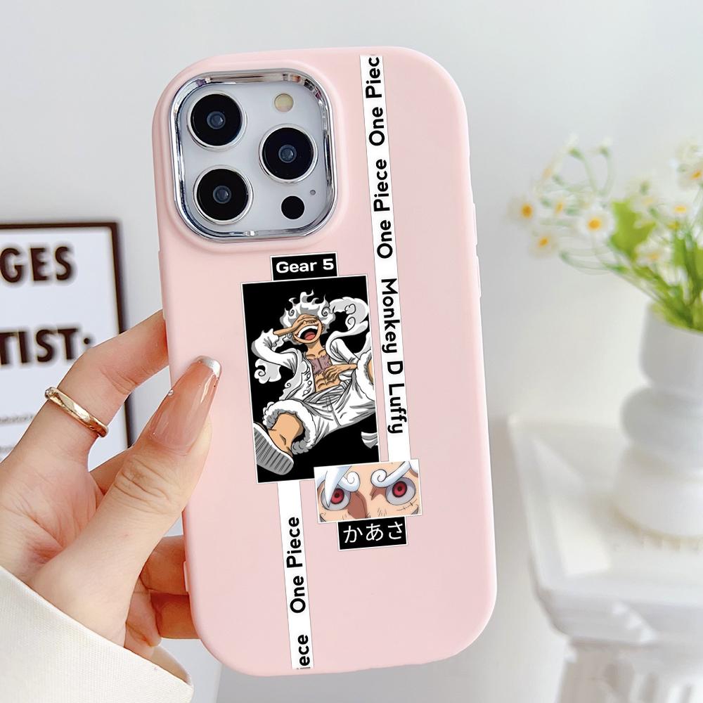 LZ28 One Piece Luffy Gear 5 Soft Phone Case for Samsung S24 Ultra S23 Plus S21 FE A16 A54 A34 A05s Infinix Hot 40 30i Lens Protection Shockproof Cover