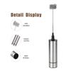 Кофейный миксер Мешалка для кофе из нержавеющей стали Миксер-блендер Электрический венчик для взбивания яиц Вспениватель молока Домашняя кухонная утварь