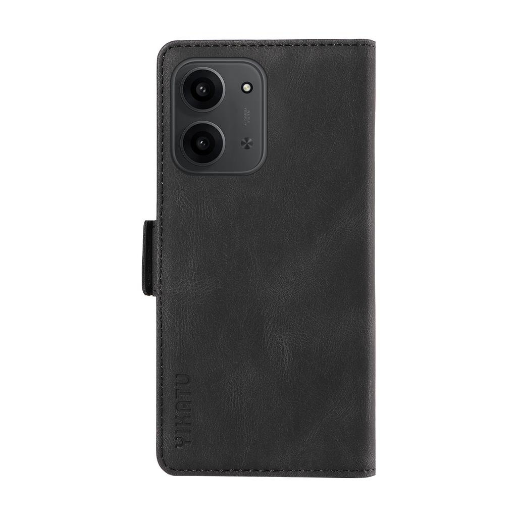 For Xiaomi Redmi 15C 4G (173mm) Leather Case YIKATU YK-005 Skin-touch Feeling Wallet Phone Cover