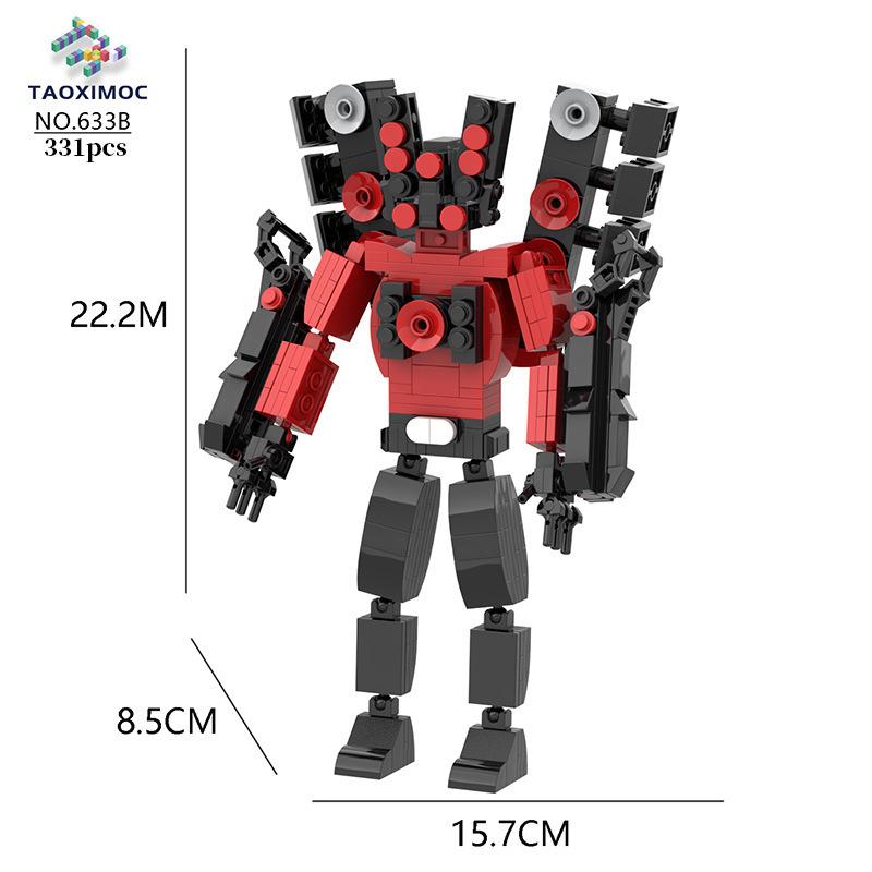 Titan Clockman and TV Man Figurine Building Blocks Set