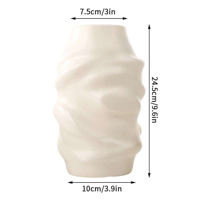 Ваза для цветов в скандинавском стиле, имитация керамического пластикового цветочного горшка, бутылка для хранения цветов, гостиная, современные украшения для дома, украшения