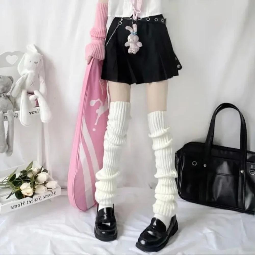 50-70CM Long Socks JK Uniform Pile Up Socks Fashion Leggings Girls