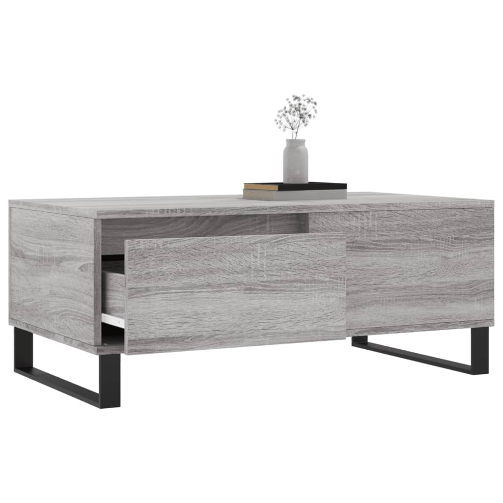 Coffee Table Gray Sonoma 90 x 50 x 36.5 cm Particleboard