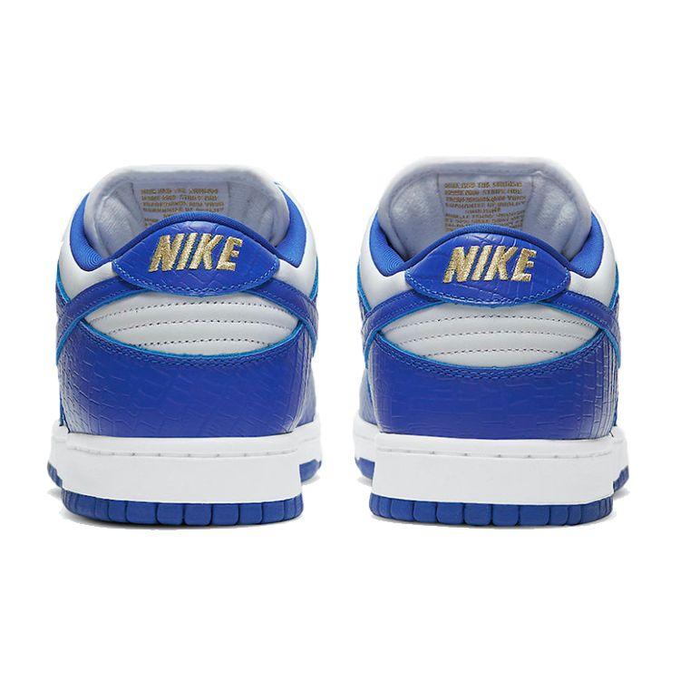 Supreme x Nike Dunk Low OG SB QS Hyper Royal Унисекс Кроссовки Синий Белый Металлик-Золотой DH3228-100