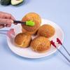 1Pc Silicone Food Tongs Gloves-Shaped Stainless Steel Non-Slip Kitchen Utensil Ice Candy Food Clip Mini Ice Cubestongs