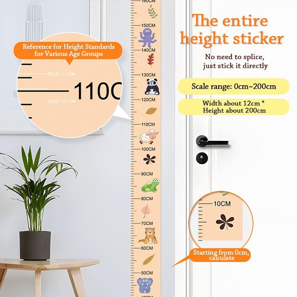 Self-adhesive Child Growth Chart 2M Height Height Measuring Tape  For Baby