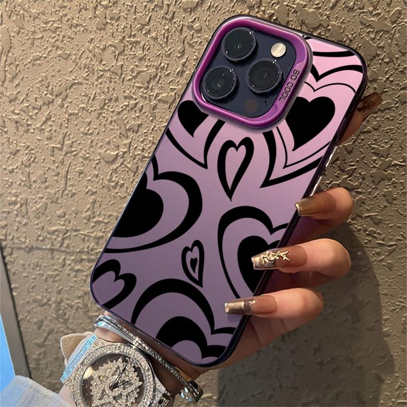 Чехол для телефона iPhone 16 15 14 Pro Max 11 12 13 X XR XS 7 8 Plus SE Fashion Latte Coffee Love Heart противоударный бампер IMD Cover