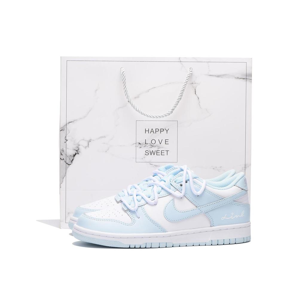 Nike Кроссовки для скейтборда Dunk Chestnut Coverage с нескользящим покрытием, низкие, цвет GS Синий Белый FB9109-105(Team59-SBOX)