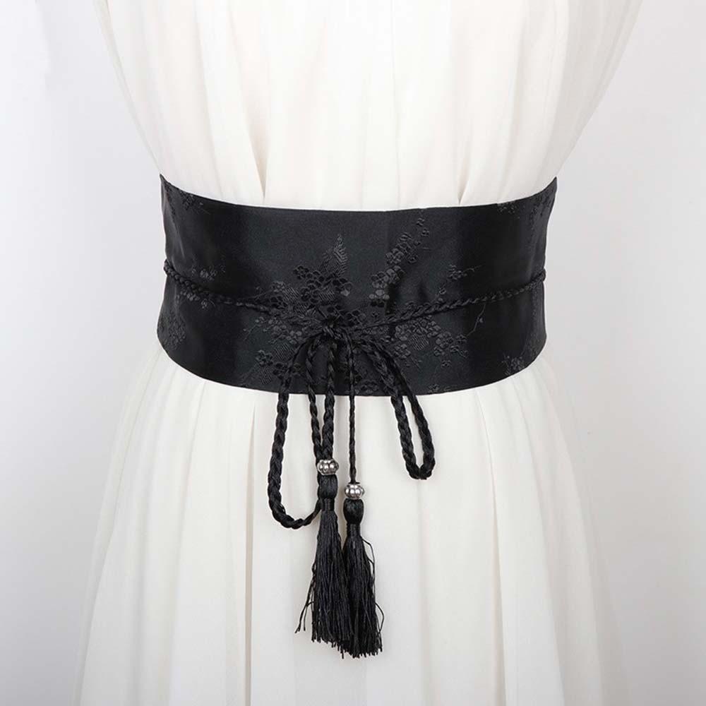 Embroidered Embroidery Corset Wide Style Ethnic Girdle Hanfu Waistband  Kimono Match