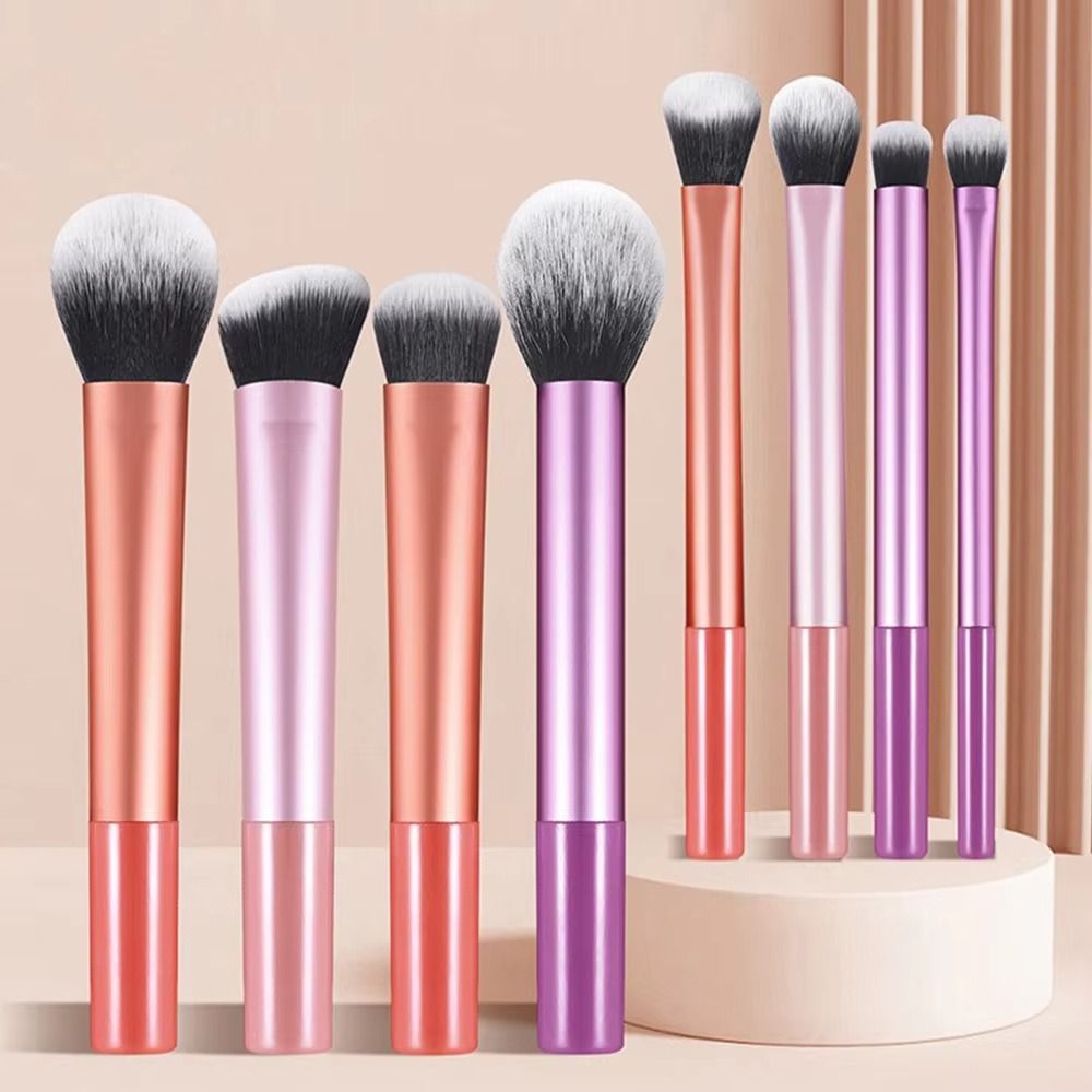 7Pcs Synthetic Hair Makeup Brush Kit Easy to Clean Concealer Brush New Blush Brush