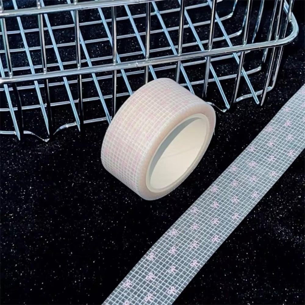 Sand Sparkle Masking Tape Flower Pattern Sticker Tapes Retro Packaging Tape Box Packaging