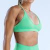 Seamless High Elastic Yoga Bra With Floral Jacquard For Fitness And Running