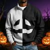 Мужская толстовка с принтом на Хэллоуин, с длинным рукавом