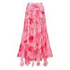 Spot European and American new printed one-piece swimsuit women's vacation beach fringed skirt 11111