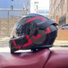 Motorcycle Helmet Uncovered Helmet Men's and Women's Full Helmet Bluetooth Personalized Four Seasons Locomotive Big Tail