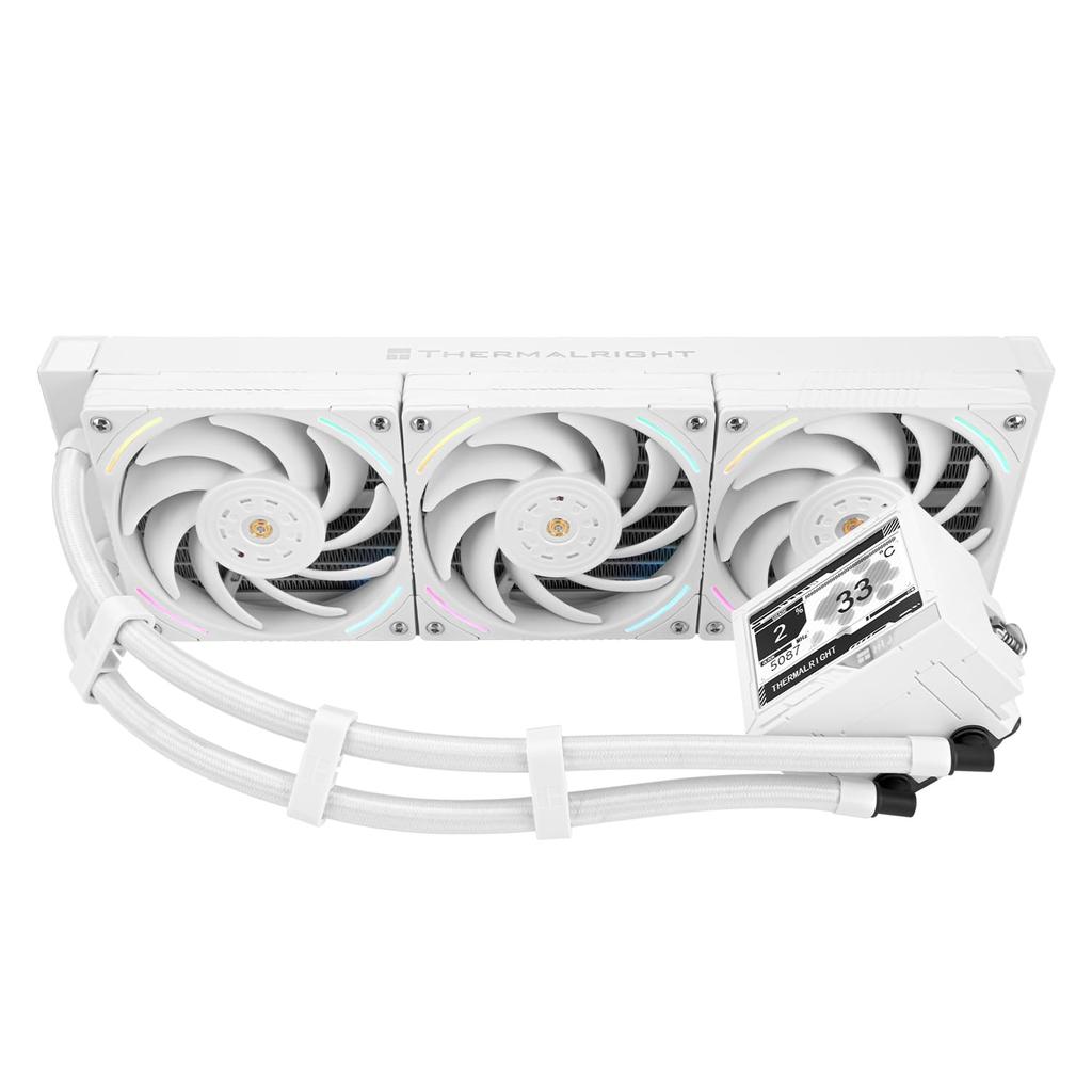 Thermalright Mjolnir Vision 360 ARGB White СЖО для процессора, 3 ШИМ-вентилятора 2000 об/мин, система жидкостного охлаждения, для AM4AM5 & Intel LGA18511700, с 320240