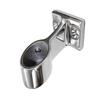 2Pcs Marine Boat 1" 25mm 60 Degree Front Base Stanchion Hand Rail Fitting Silver 316 Stainless Steel New