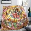 Cardcaptor Sakura Flannel Blanket Print Comfortable Warm Cozy Style for Indoor Bedroom Picnic Chair Sofa.-TING