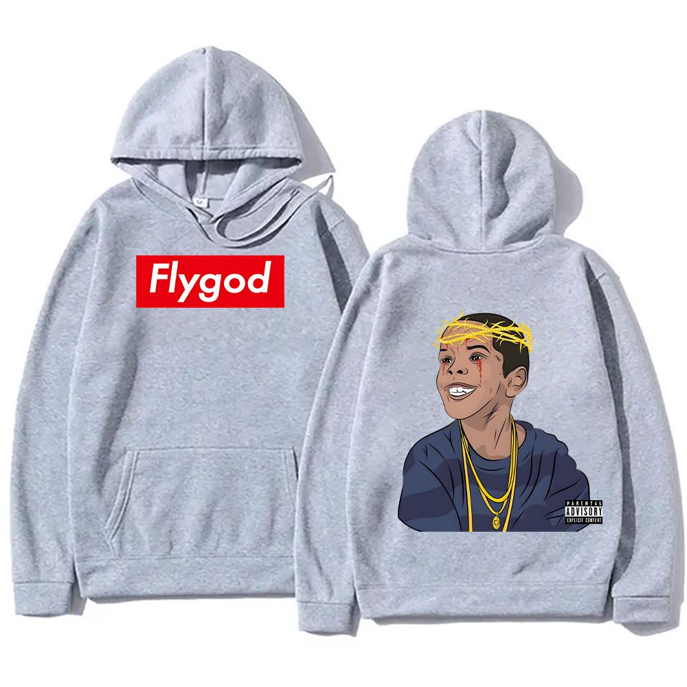 Поп-рэп-музыка Классика ретро-одежды Westside Gunn Flygod Толстовки с капюшоном Двусторонние толстовки с графическим принтом Унисекс Свободные свитера