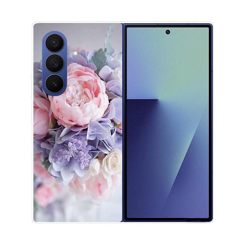 Чехол для Samsung Z Fold7 Прозрачный Жесткий ПК Складная Крышка для Samsung Galaxy Z Fold 7 6 5 4 3 Fold6 Ударопрочный Прозрачная Задняя Панель Funda