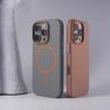 Тонкий магнитный кольцевой чехол для iPhone 15/16 Pro Max с блоком цветов для рамки объектива - Защитный дизайн, безопасный для кожи