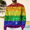2024 Fashion Hoodies For Mens Sweatshirts Spring Oversized Long Sleeve Tops Rainbow Graphic Apparel Streetwear Male Hoodies
