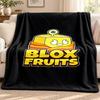 Blox Fruits blanket Flannel Blanket Soft Cozy Plush Throw for Sofa Bed Lightweight Home Decoration Outdoor camping