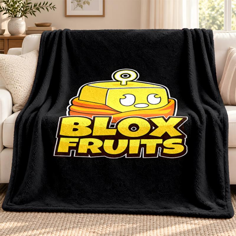 Blox Fruits blanket Flannel Blanket Soft Cozy Plush Throw for Sofa Bed Lightweight Home Decoration Outdoor camping