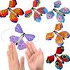 5 Pcs Flying In The Book Fairy-Rubber Band Powered Wind Up Great Surprise Birthday Wedding Card Gift Butterfly Card Magic Toy