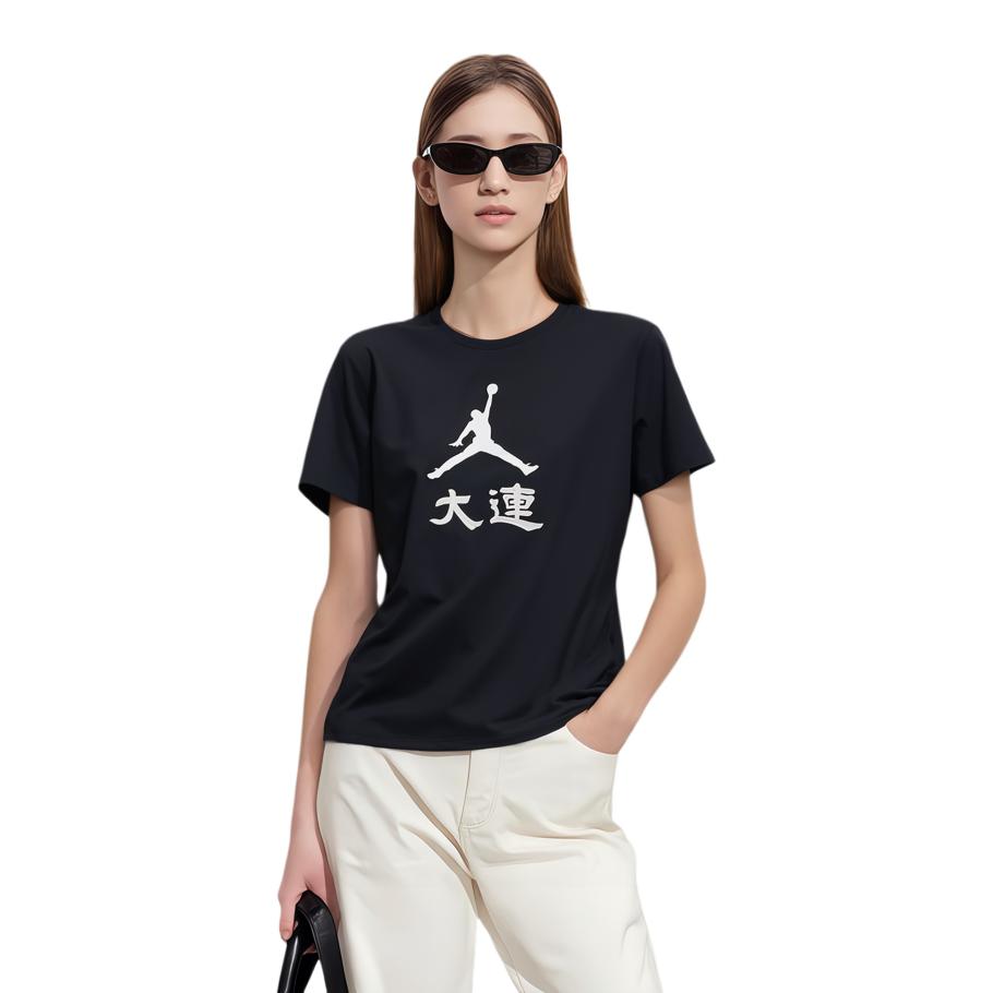 Jordan Футболка City Series Dalian с круглым вырезом и коротким рукавом, унисекс, черный цвет 826474-010