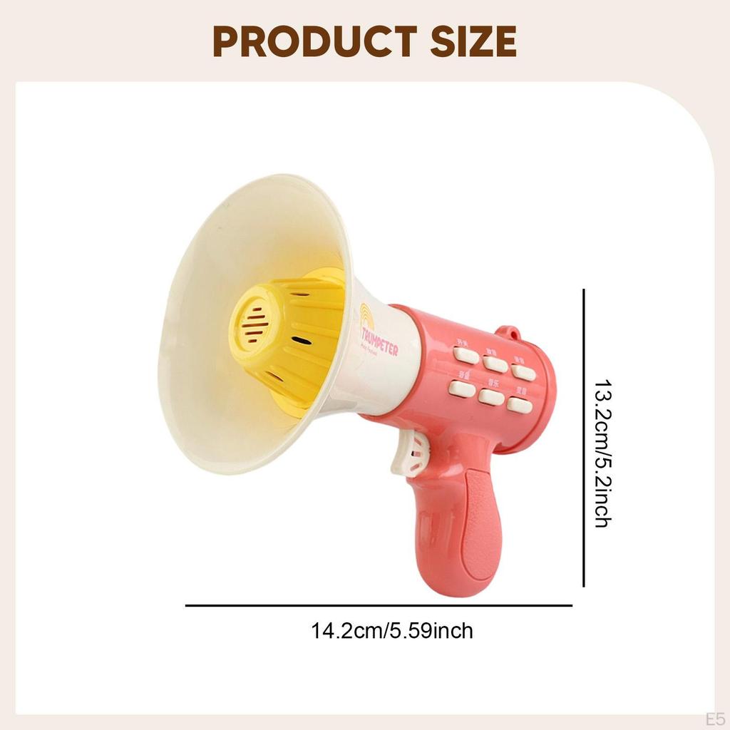 Changer Toy Amplifier Recording Megaphone Speaker Music Play Sturdy Pp Material Suitable for
