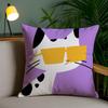 Веселые картинки счастливых животных Наволочка Антиклещевая наволочка Невидимая молния Шелковистый короткий плюш Чехол для диванной подушки