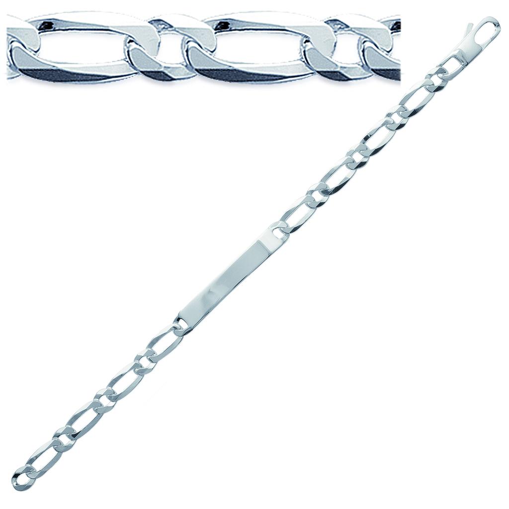 Les Trésors De Lily [I9904] - Silver 'Identity' Silver Bracelet - 20 Cm 6 Mm