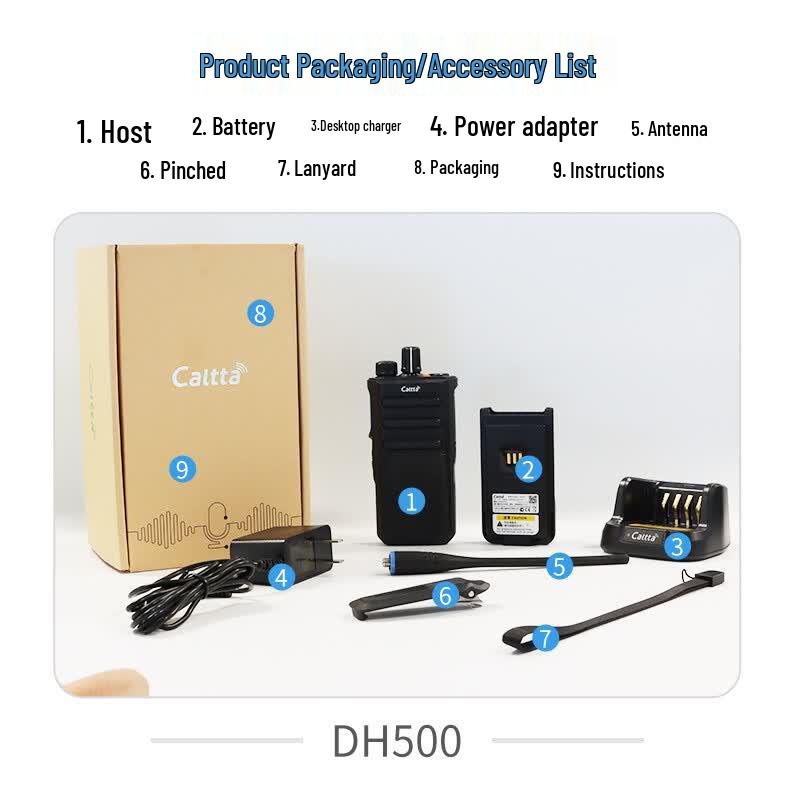 Цифровая рация Caltta DH500 IP67 (версия ЧПУ)
