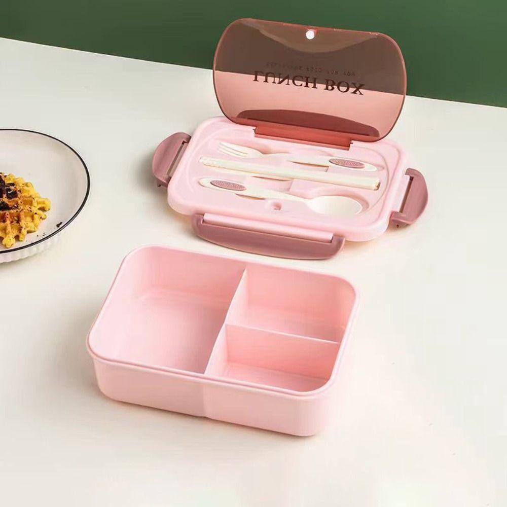 Герметичный контейнер для хранения продуктов с приборами, коробка для пикника, портативный студенческий ланч-бокс, для кемпинга