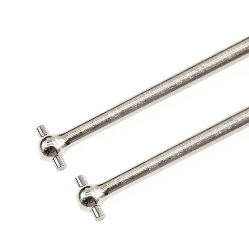 MJX Hyper Go 10208 2pcs Metal Drive Shaft CVD Driveshaft Upgrade Parts for 1/10 RC Car 10410B Accessories