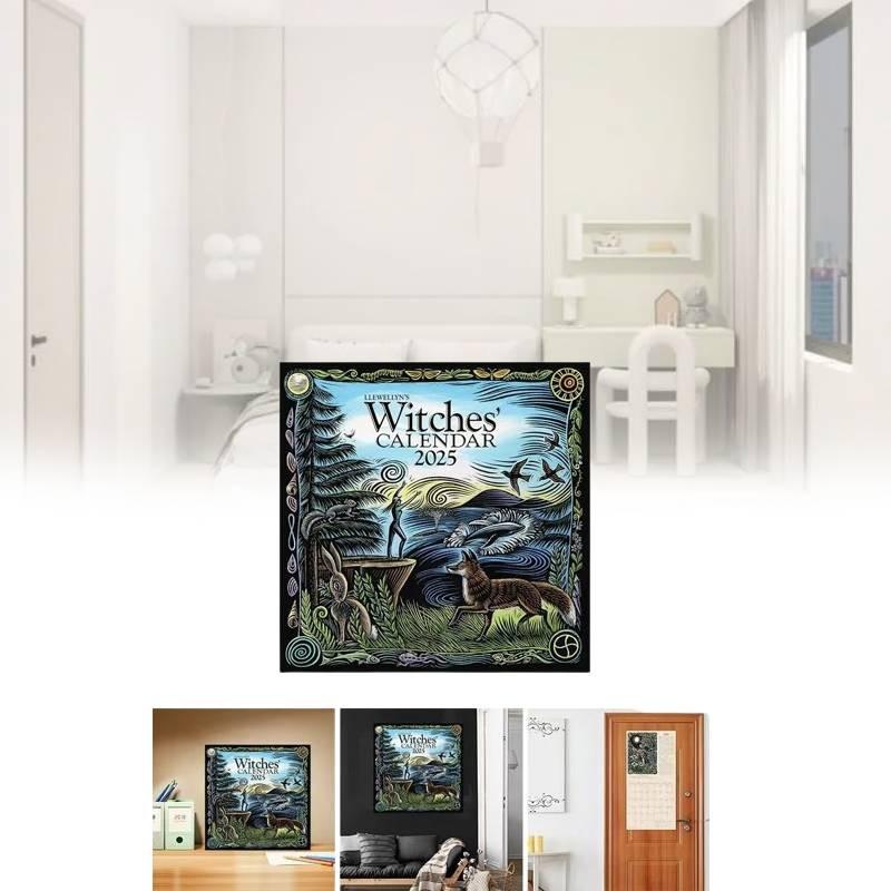 Календарь Ведьм 2025 Стильный Повседневный и Ретро Простой Домашний Декор для Спальни