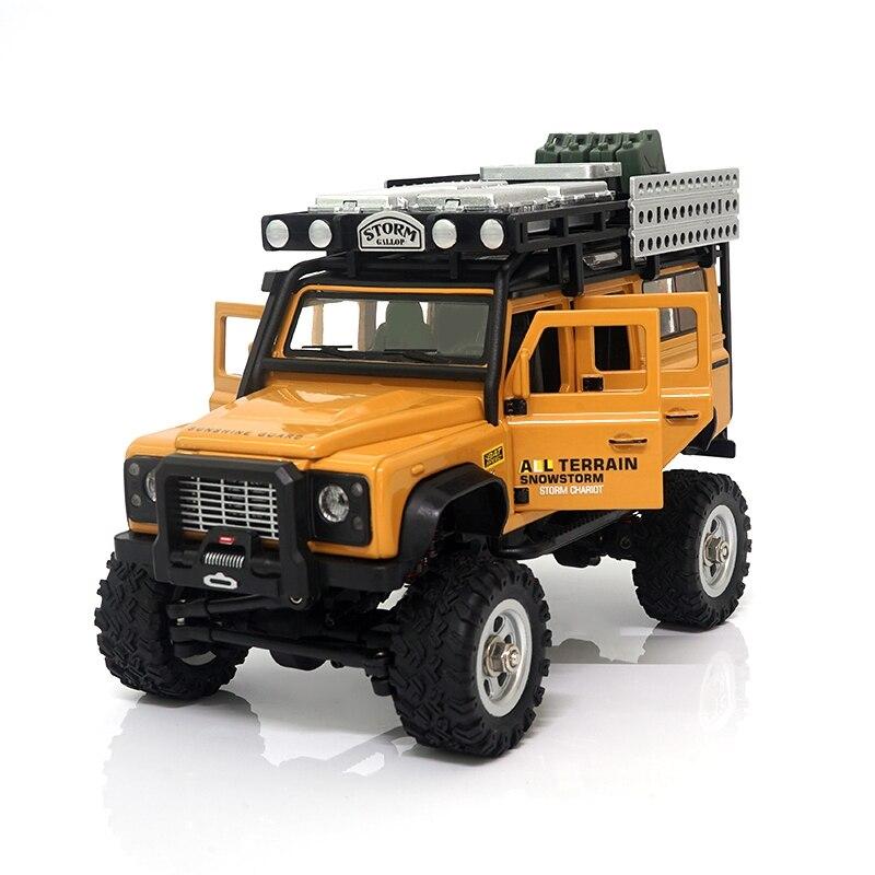 1/28 Scale 4WD 2.4Ghz Simulation Remote Control Off-Road Climbing Car with Front and Rear Lights Vehicle Model Toy
