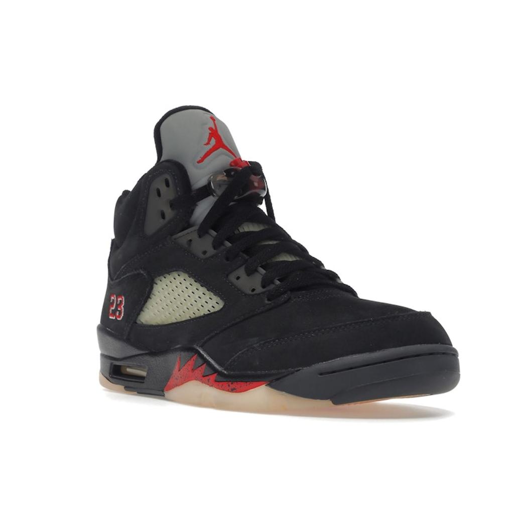 Женские кроссовки Air Jordan 5 Retro GORE-TEX Off-Noir Черный огненно-красный муслин DR0092-001