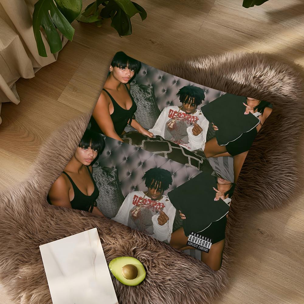 Рэпер Playboi Carti Музыка Whole Lotta Red Для Спальни Машины Кофейни Комнаты Мягкий и Гостиной Дивана Декоративная Наволочка Ca