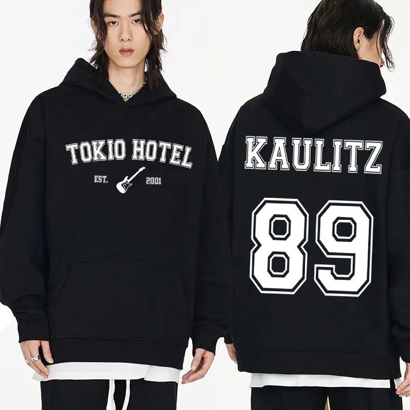 Рок-группа Tokio Hotel Kaulitz Hoodie Женская мода Повседневный пуловер Толстовка Женская хип-хоп свободный капюшон Панк уличная одежда