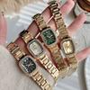Simple Diamond-encrusted Women's Watch Square Watch Niche Light Luxury Quartz Watch Bracelet Watch